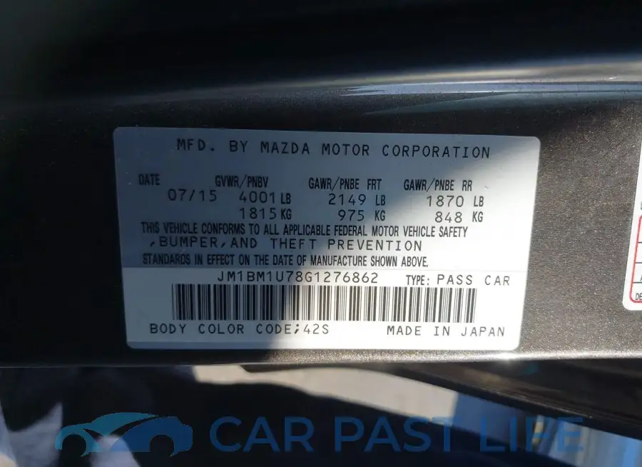 JM1BM1U78G1276862# 9