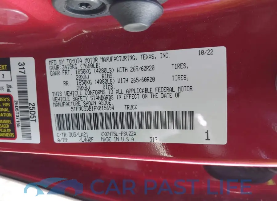 5TFNC5DB1PX015694# 9
