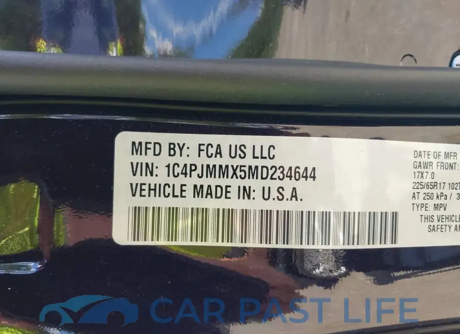 1C4PJMMX5MD234644# 9