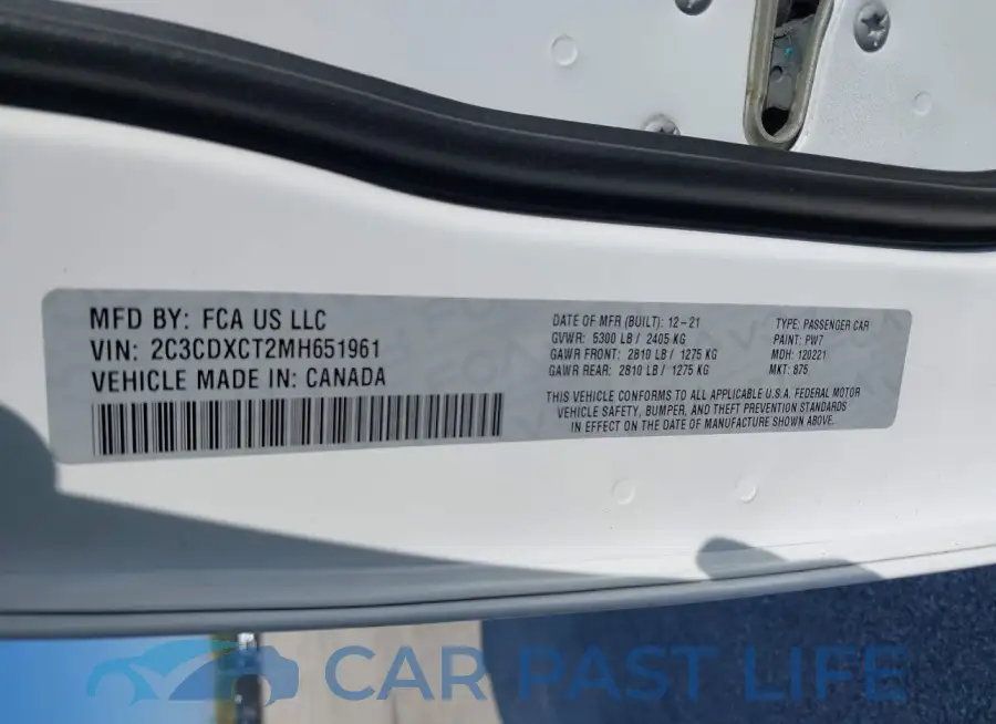 2C3CDXCT2MH651961# 9