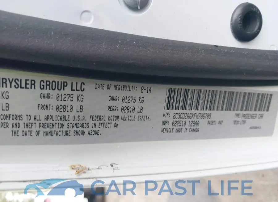 2C3CDZAGXFH706709# 9