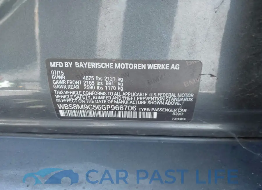 WBS8M9C56GP966706# 9