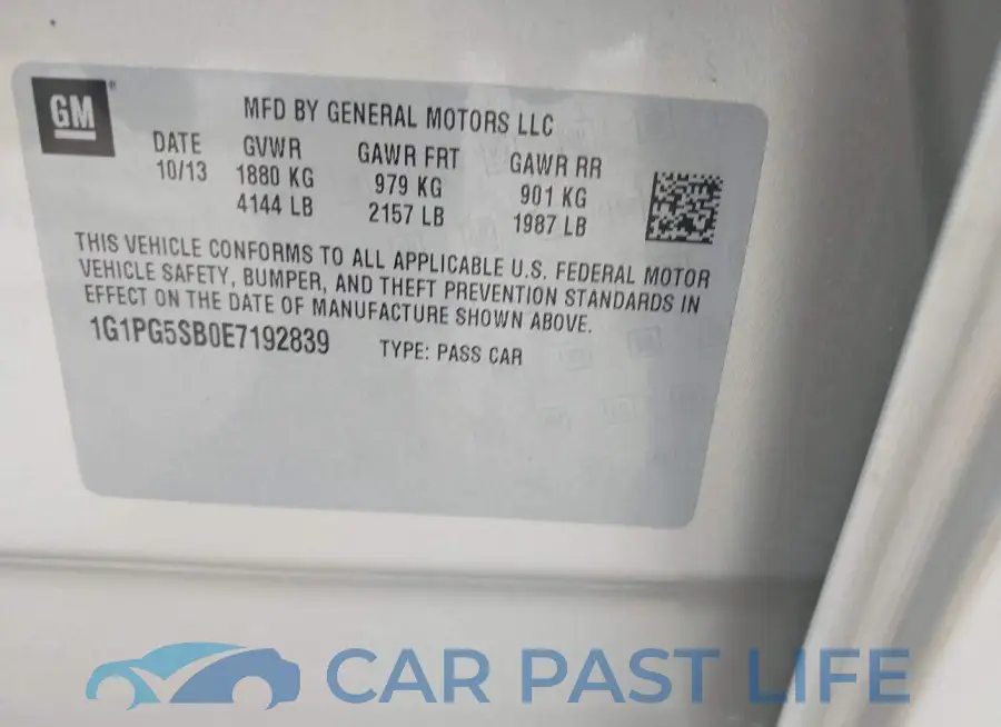 1G1PG5SB0E7192839# 9
