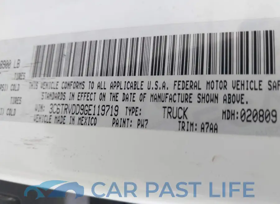 3C6TRVDD9GE119719# 9