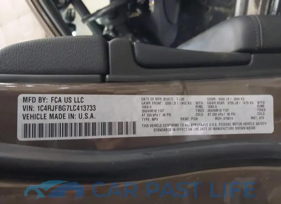 1C4RJFBG7LC413733# 9