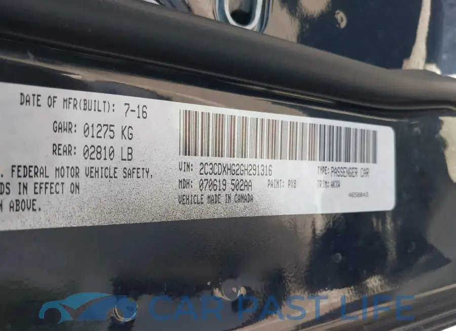 2C3CDXHG2GH291316# 9