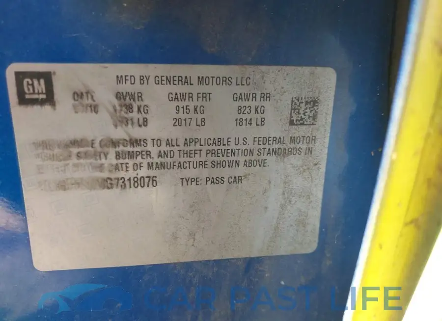 1G1BE5SM8G7318076# 9