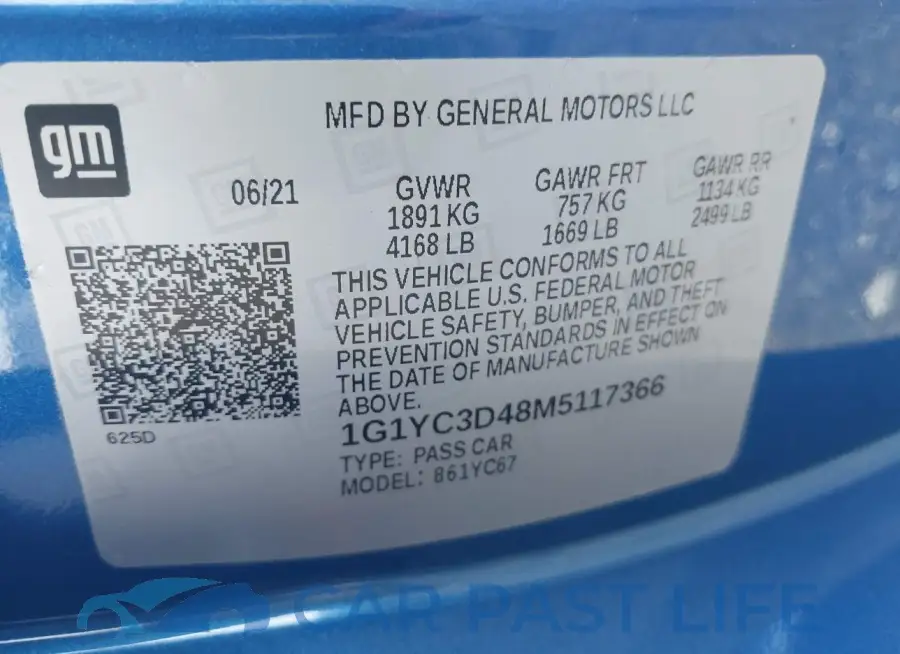 1G1YC3D48M5117366# 9
