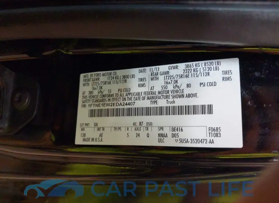 1FTNE1EW2EDA24407# 9