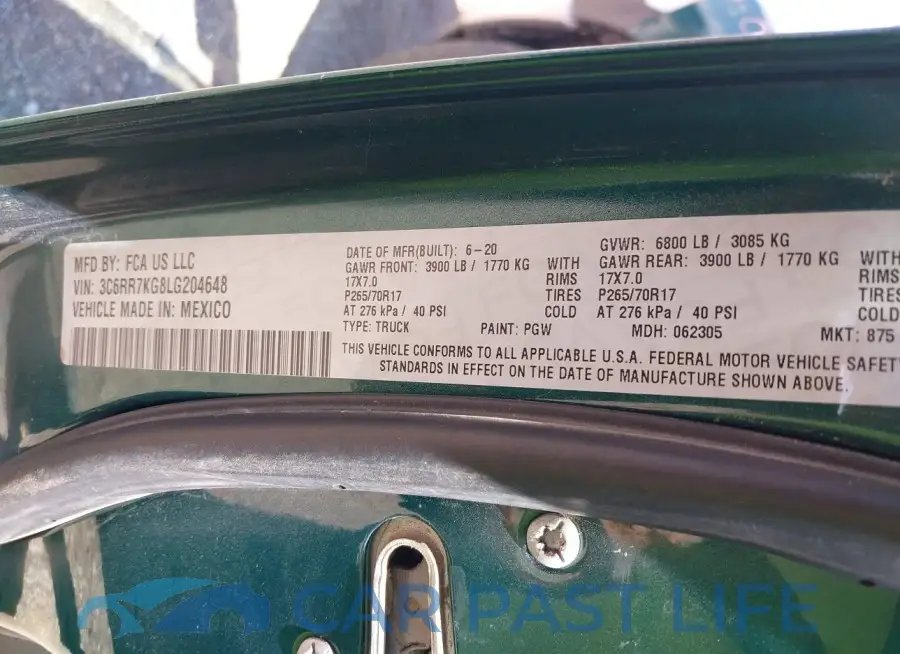 3C6RR7KG8LG204648# 9