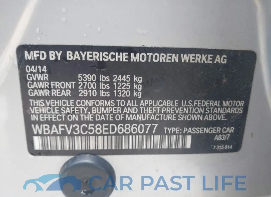WBAFV3C58ED686077# 9