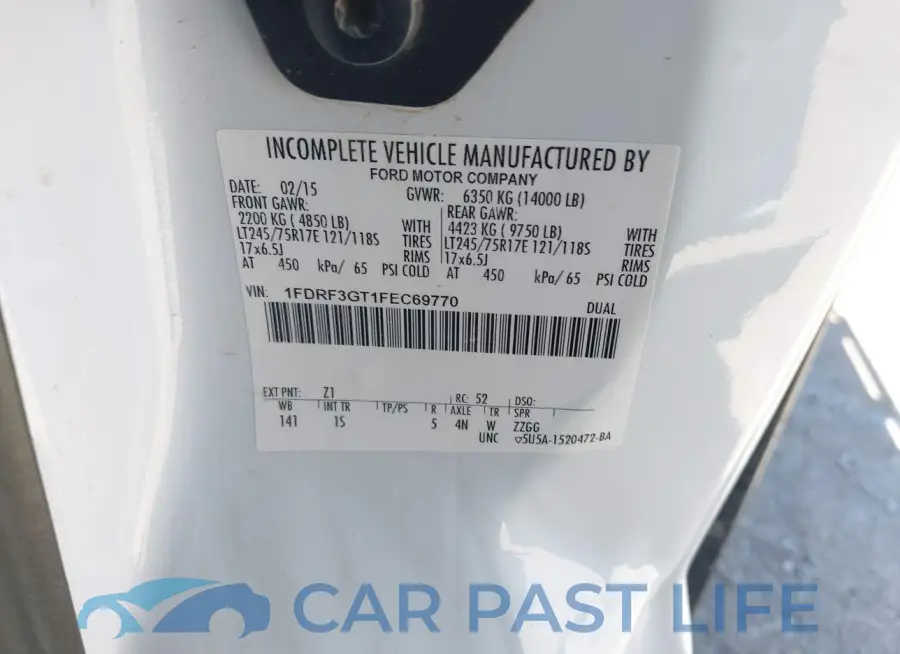 1FDRF3GT1FEC69770# 8
