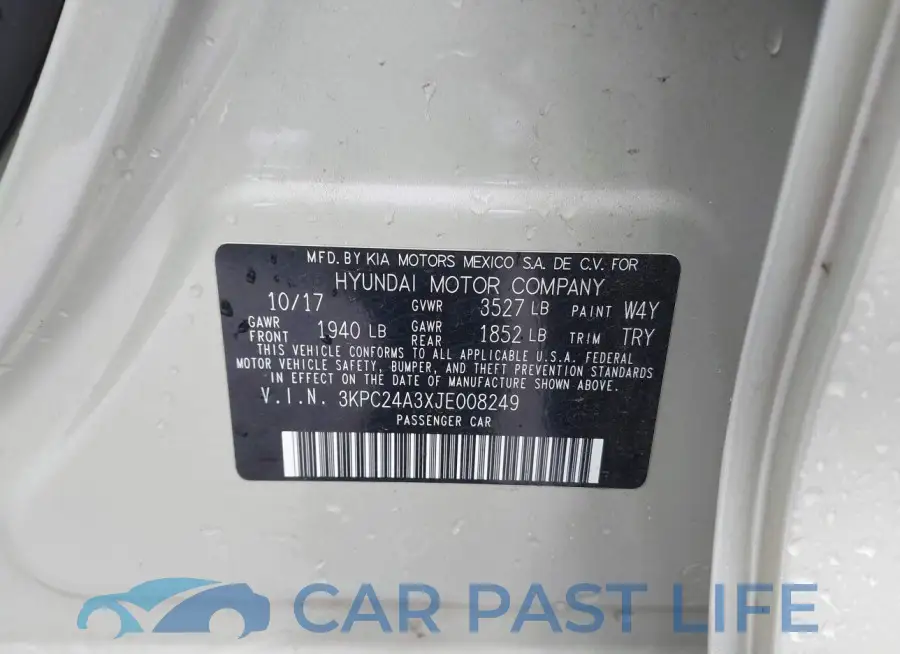 3KPC24A3XJE008249# 9