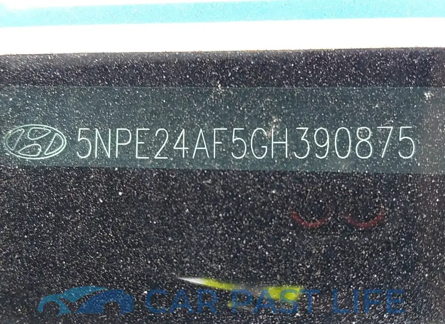 5NPE24AF5GH390875# 9