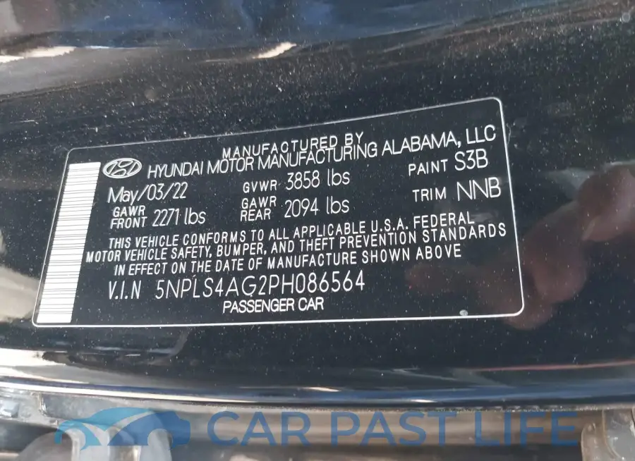 5NPLS4AG2PH086564# 9