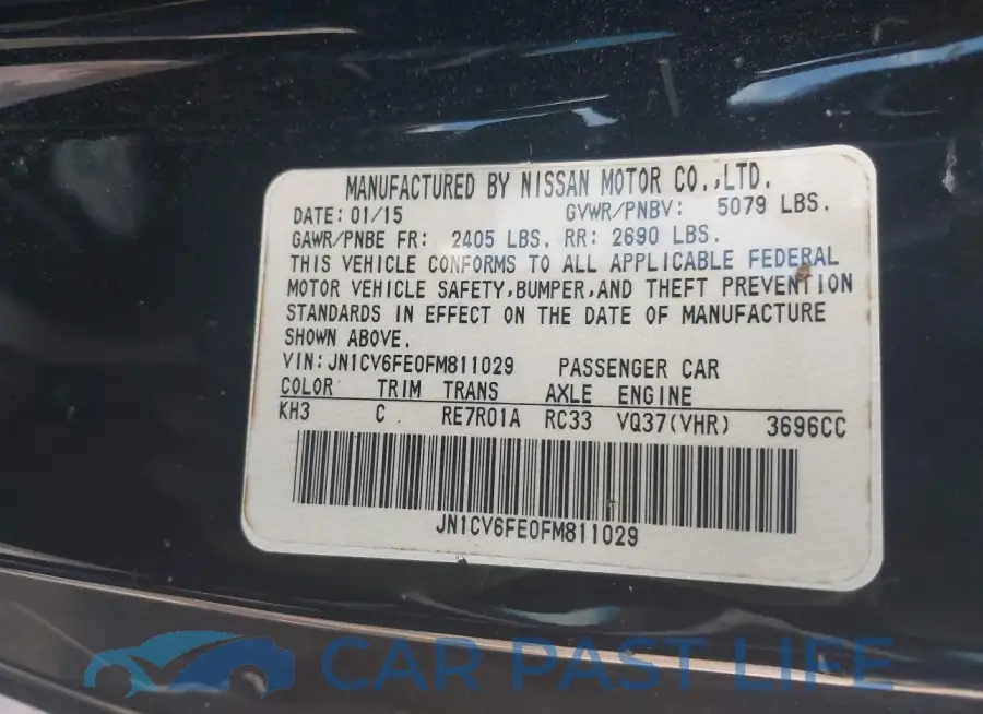 JN1CV6FE0FM811029# 9