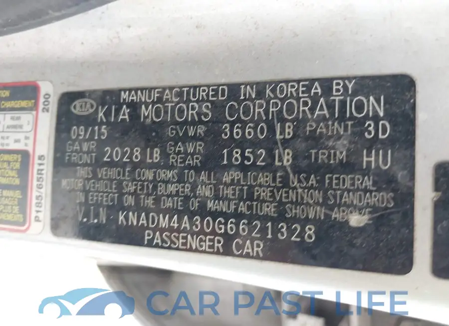 KNADM4A30G6621328# 9