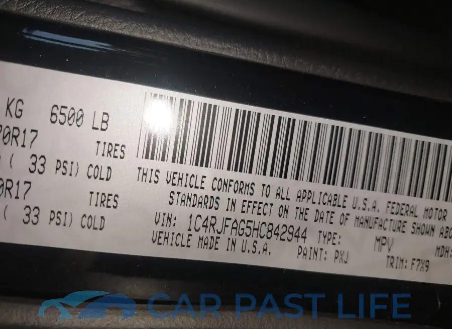 1C4RJFAG5HC842944# 9