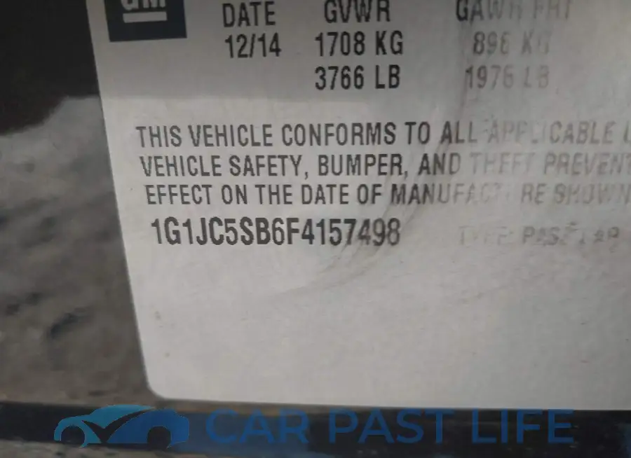 1G1JC5SB6F4157498# 9