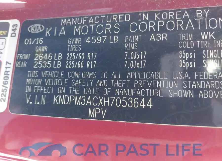 KNDPM3ACXH7053644# 9