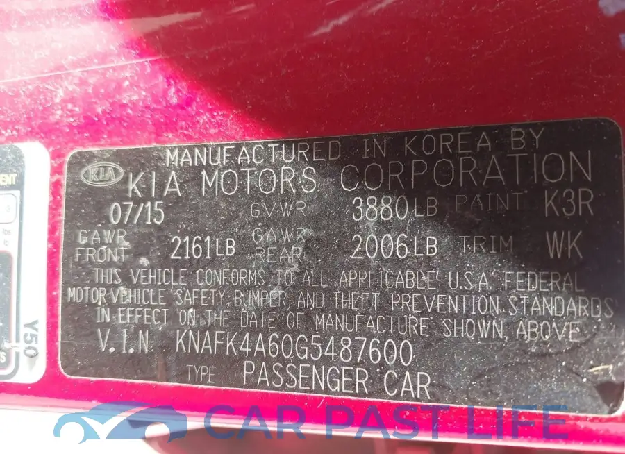 KNAFK4A60G5487600# 9