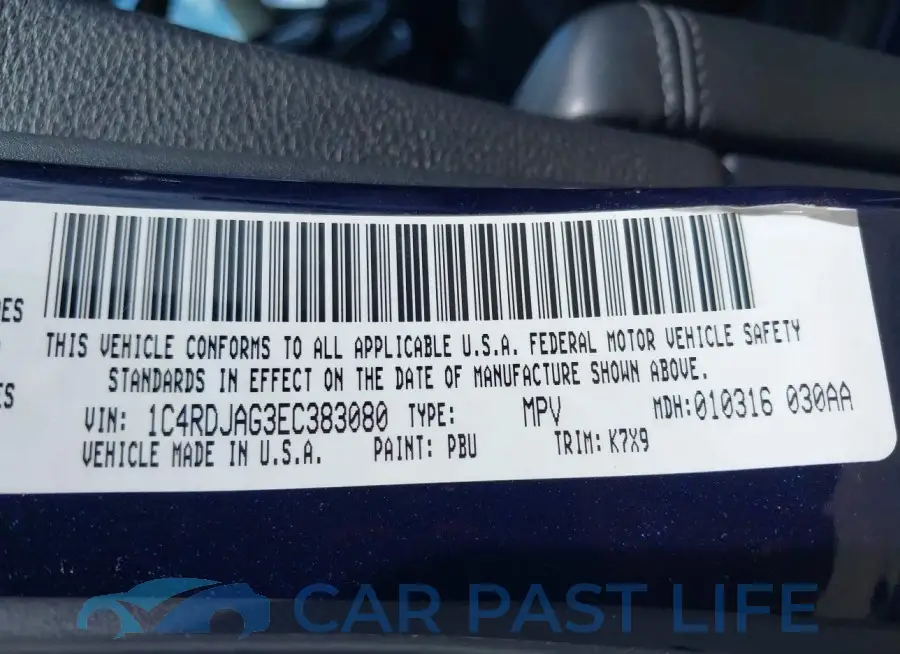 1C4RDJAG3EC383080# 9