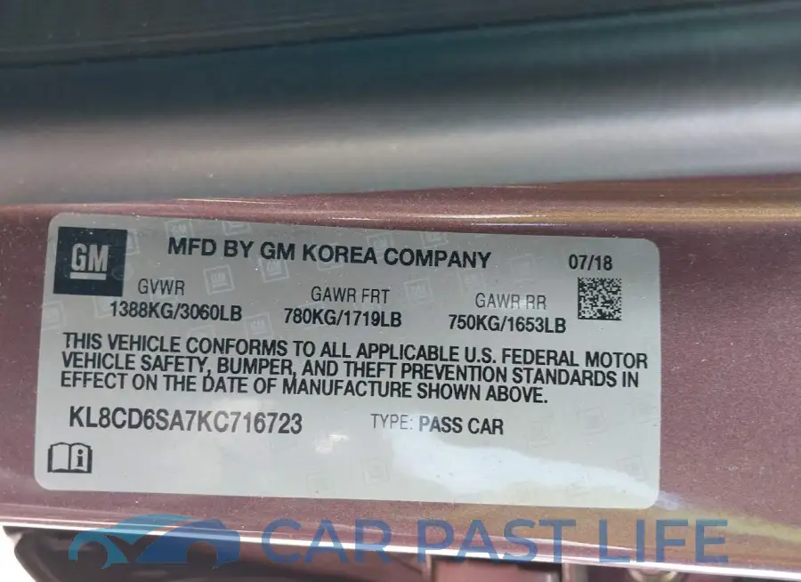 KL8CD6SA7KC716723# 9