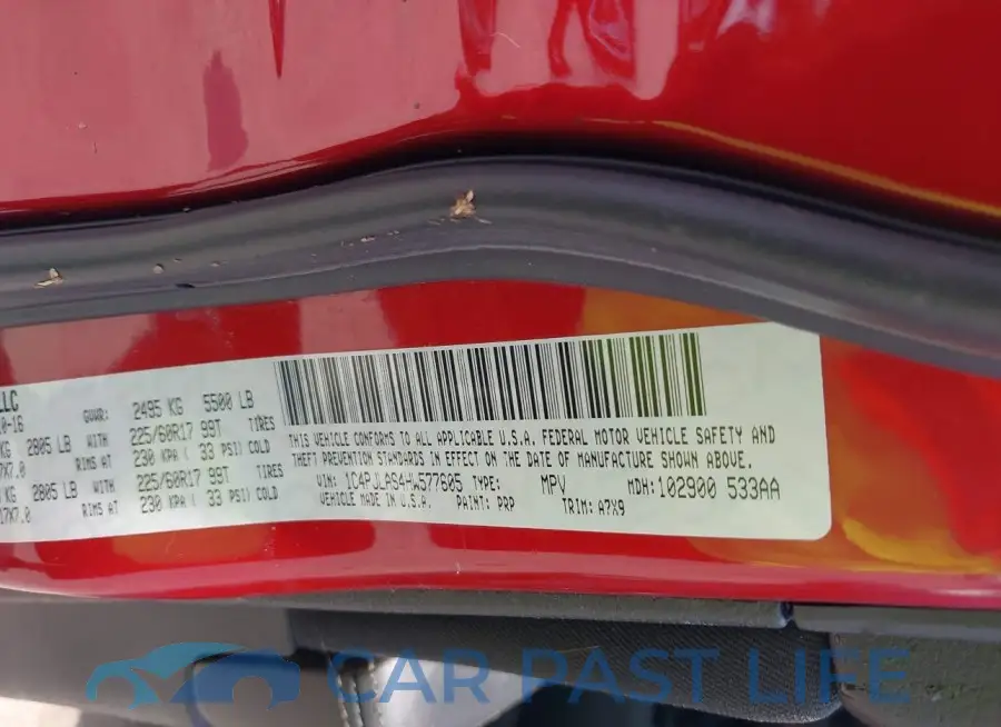 1C4PJLAS4HW577605# 9