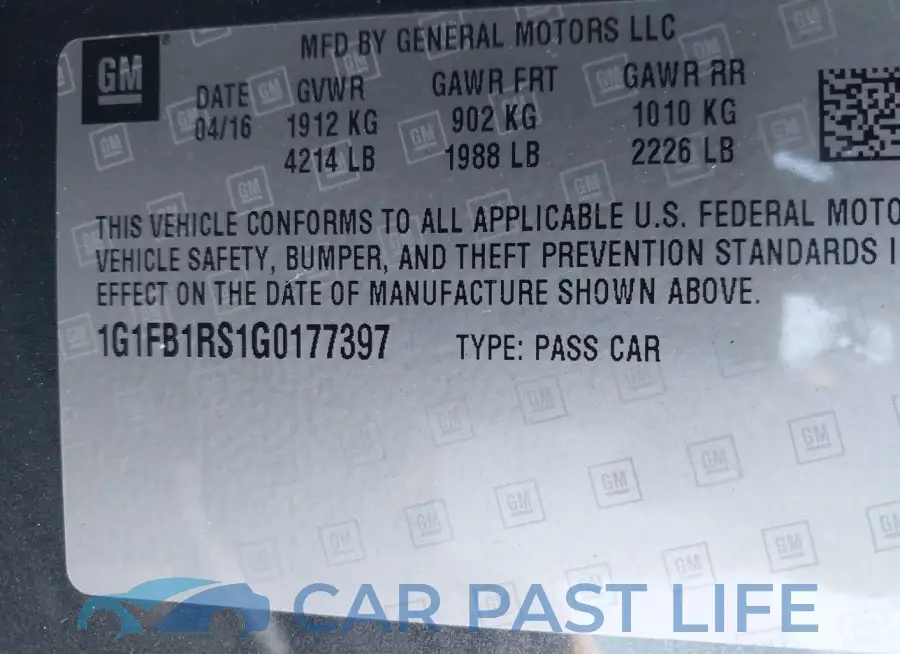 1G1FB1RS1G0177397# 9