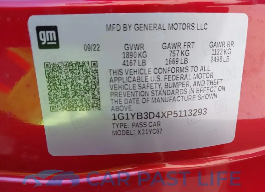 1G1YB3D4XP5113293# 9