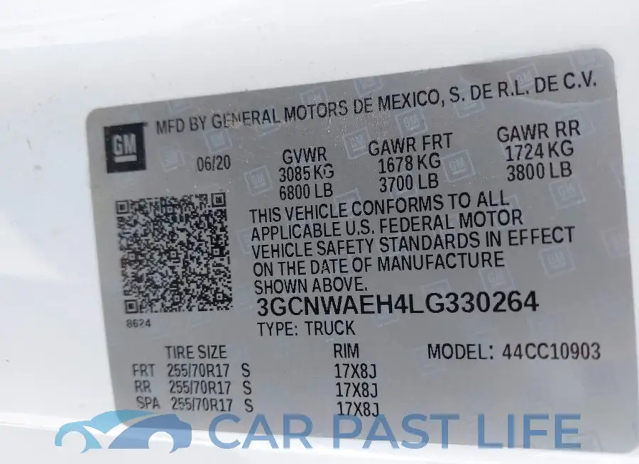 3GCNWAEH4LG330264# 9