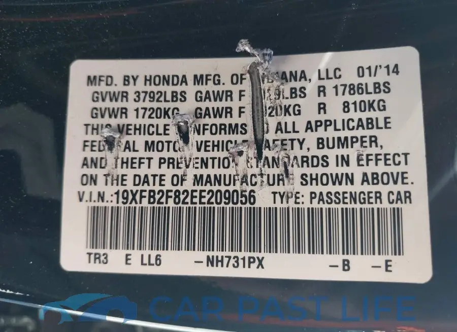 19XFB2F82EE209056# 9
