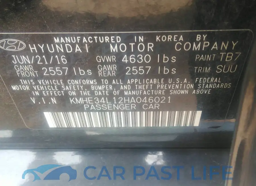 KMHE34L12HA046021# 9