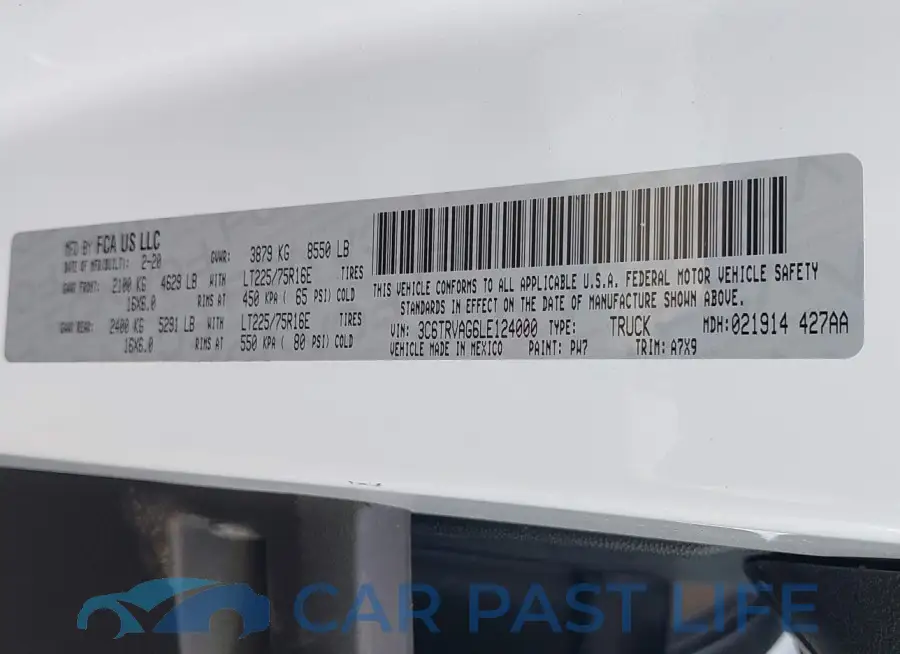 3C6TRVAG6LE124000# 9