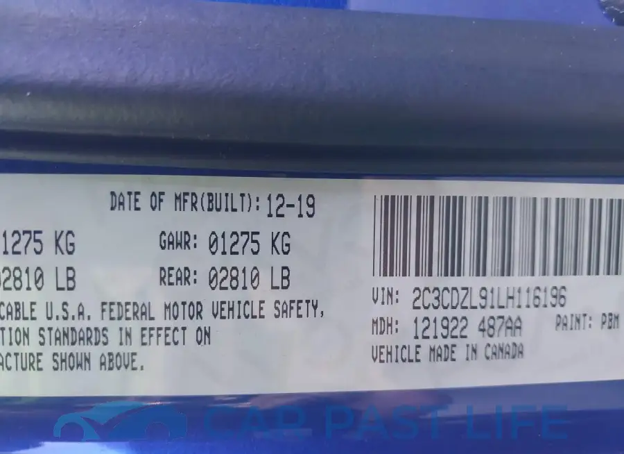 2C3CDZL91LH116196# 9