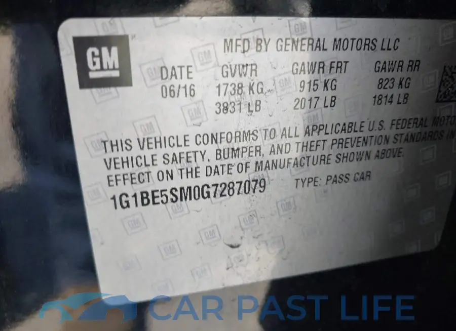 1G1BE5SM0G7287079# 9