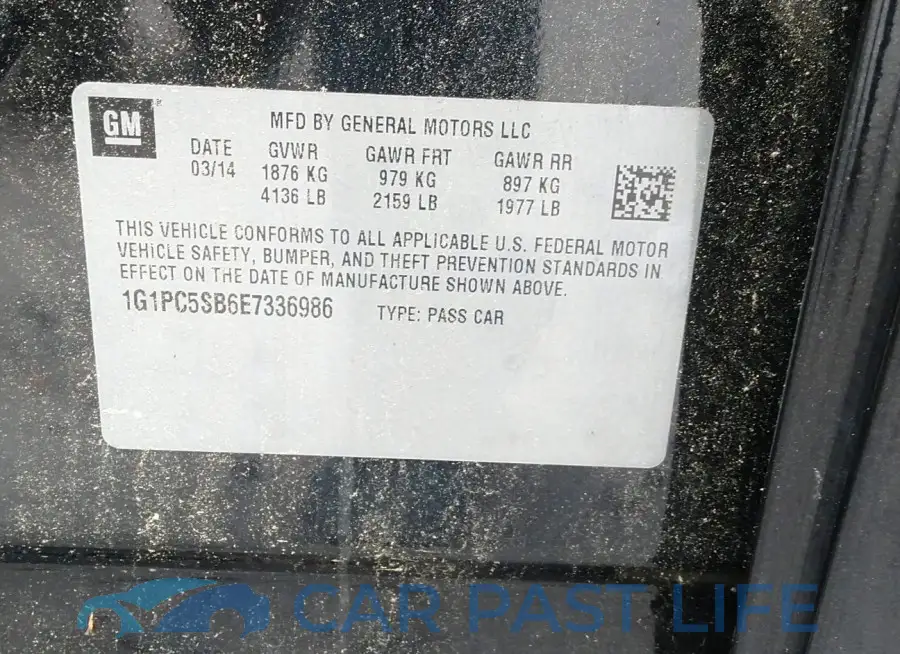 1G1PC5SB6E7336986# 9