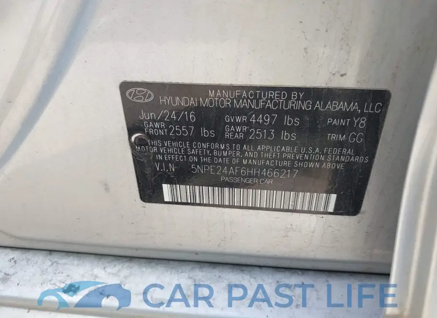 5NPE24AF6HH466217# 9