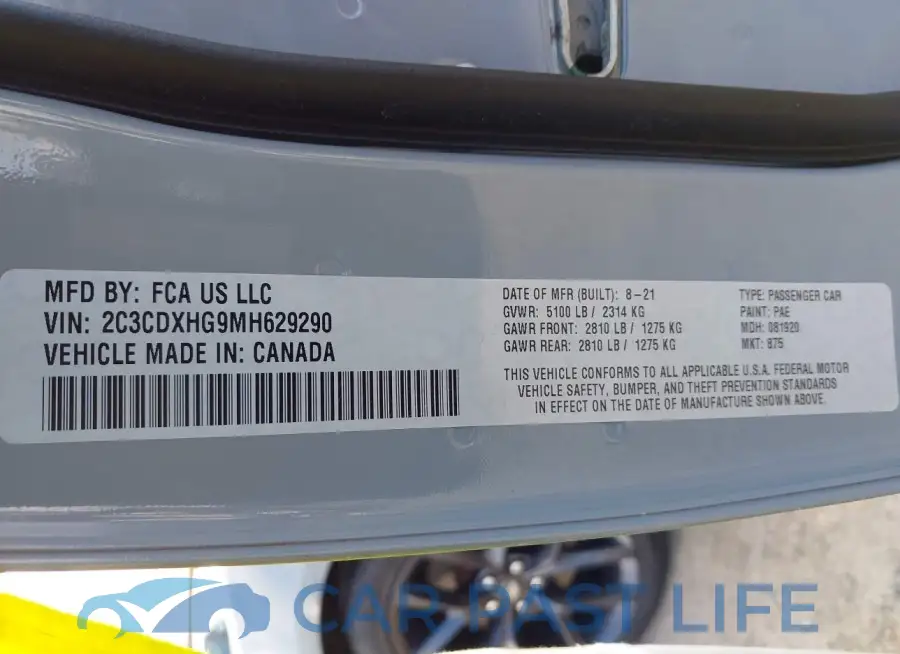 2C3CDXHG9MH629290# 9