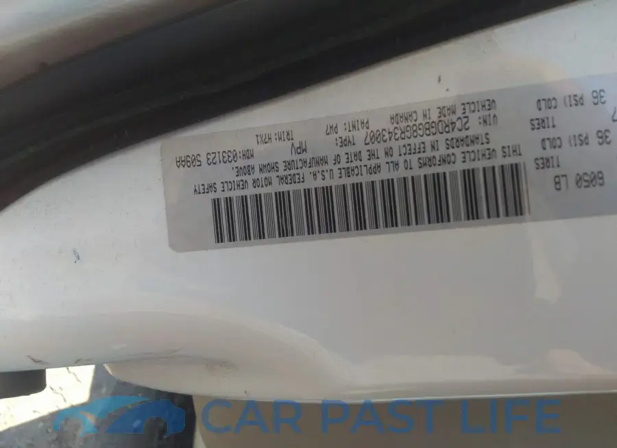 2C4RDGBG8GR343007# 9
