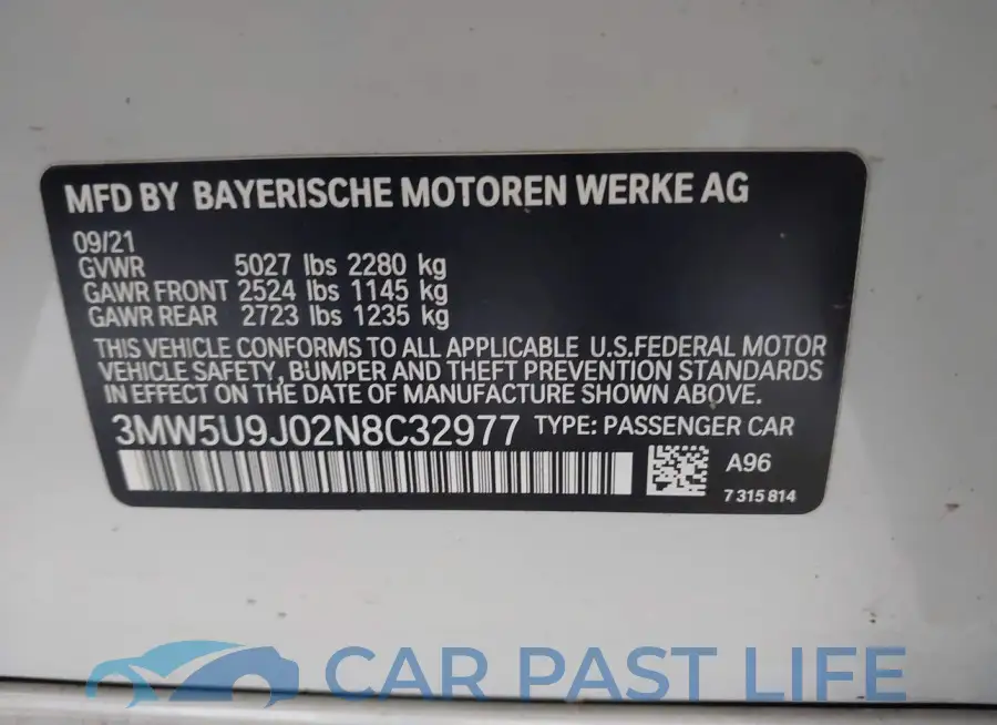 3MW5U9J02N8C32977# 9