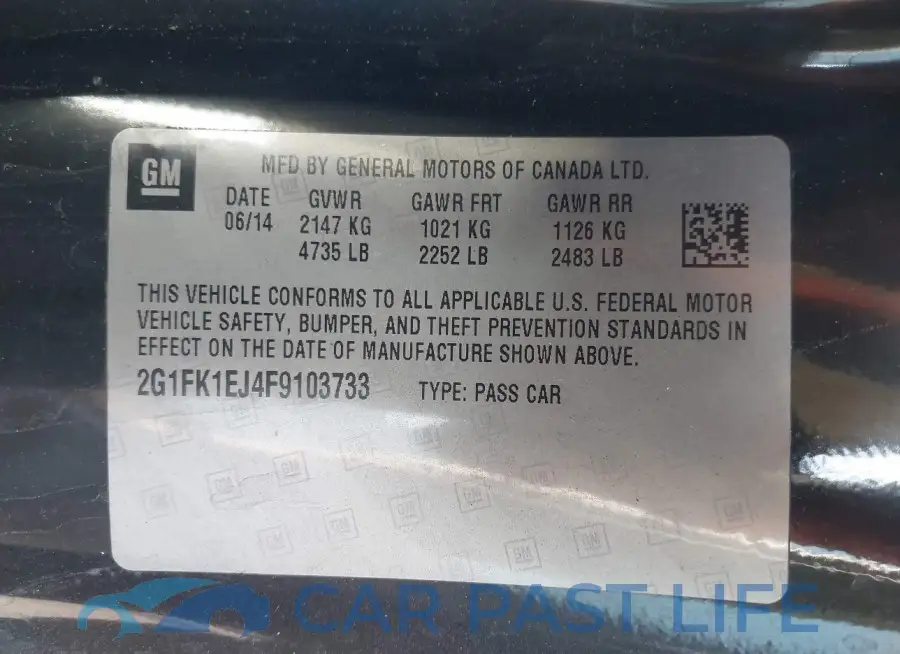 2G1FK1EJ4F9103733# 9