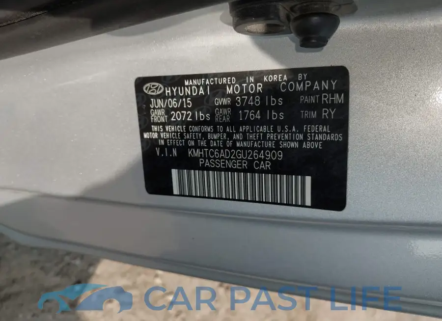 KMHTC6AD2GU264909# 9