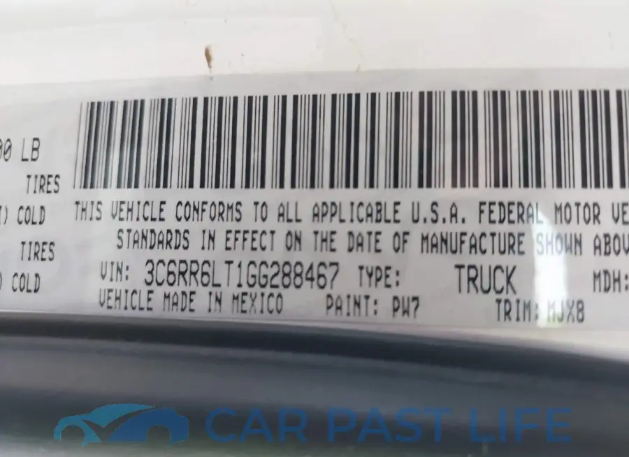 3C6RR6LT1GG288467# 9