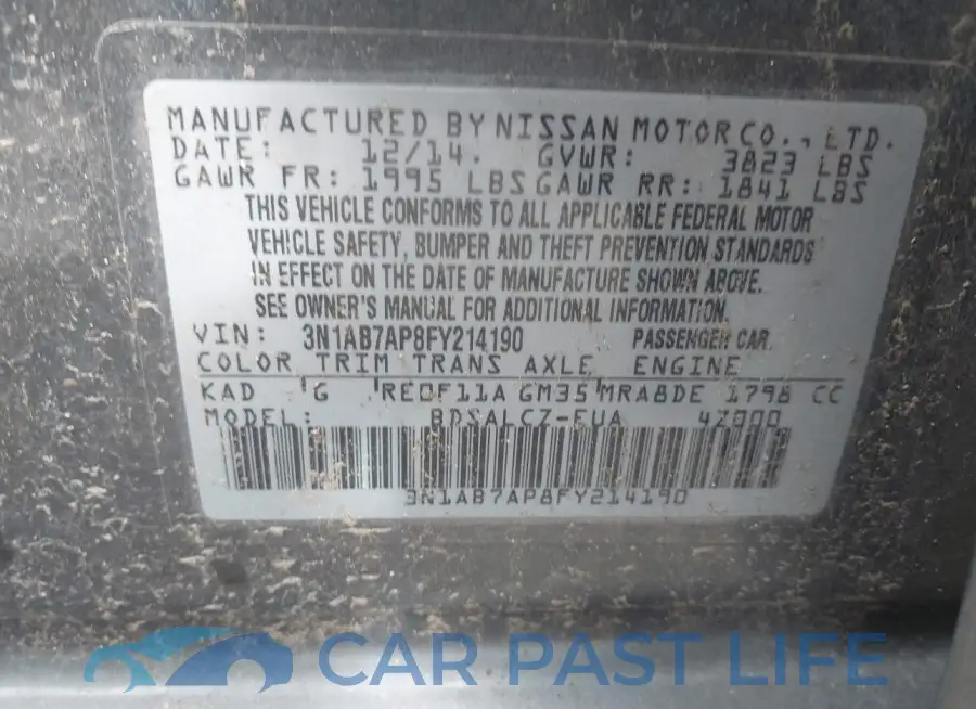 3N1AB7AP8FY214190# 9