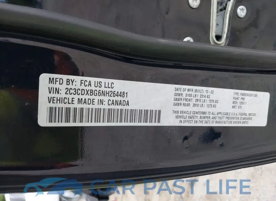 2C3CDXBG6NH264481# 9