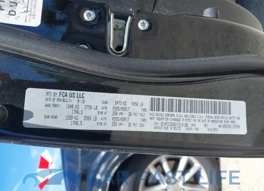 3C4PDCBG6HT510186# 9