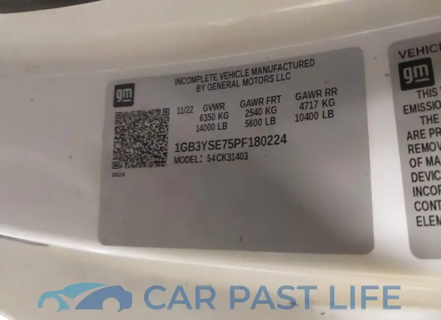 1GB3YSE75PF180224# 9