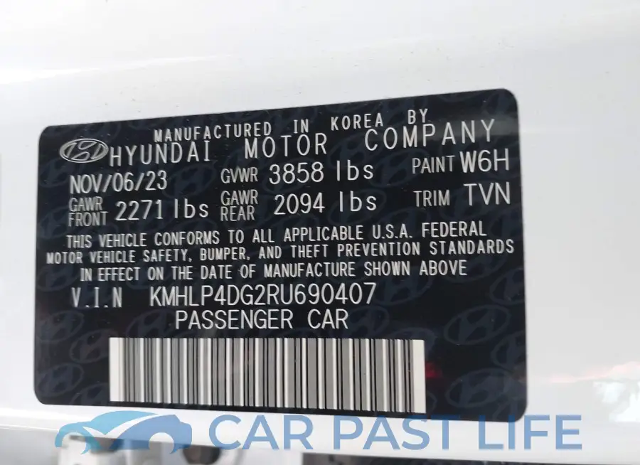 KMHLP4DG2RU690407# 9