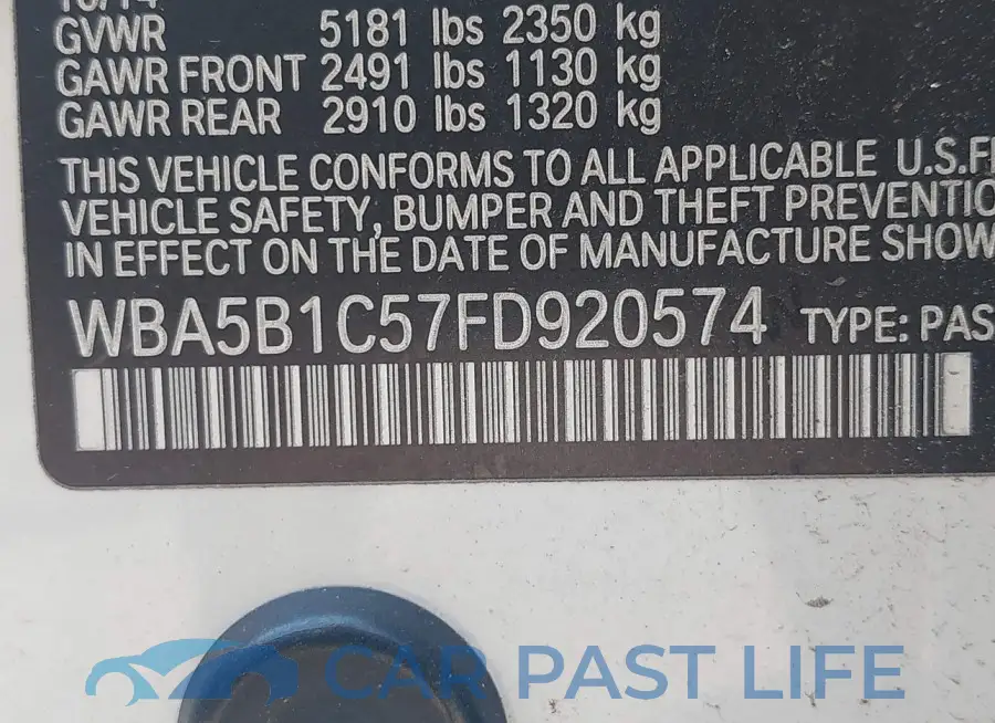 WBA5B1C57FD920574# 9